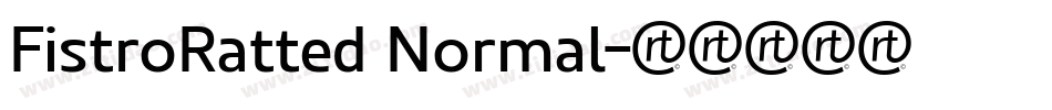 FistroRatted Normal字体转换